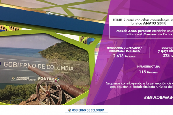 Fontur cerró con cifras contundentes la XXXVII versión de la Vitrina Turística Anato 2018