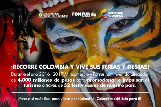 Recorre Colombia y vive sus ferias y fiestas