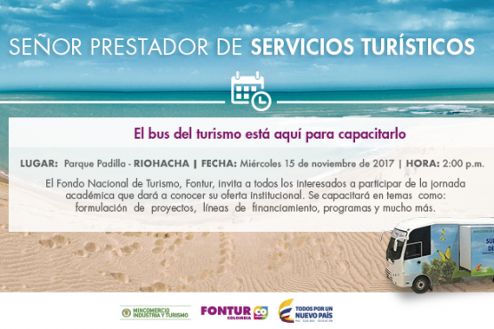 Invitación a jornada académica para prestadores turísticos